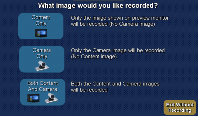 Record room layout choice